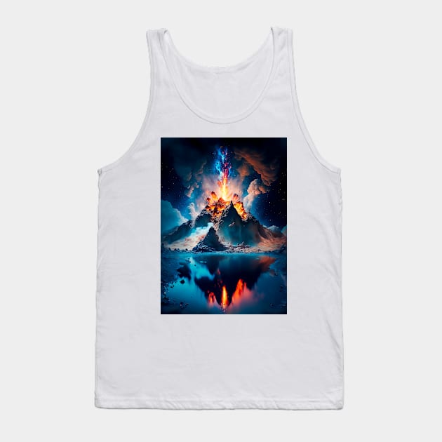 Cosmic Eruption Tank Top by James Garcia